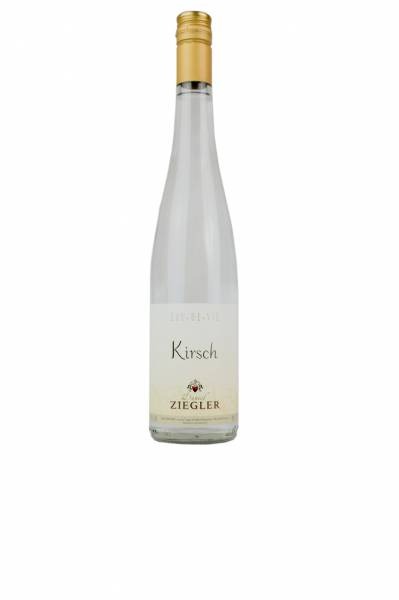 Eau de vie de Kirsch de la maison viticole Ziegler Fernand situé dans le pittoresque village d'Hunawihr