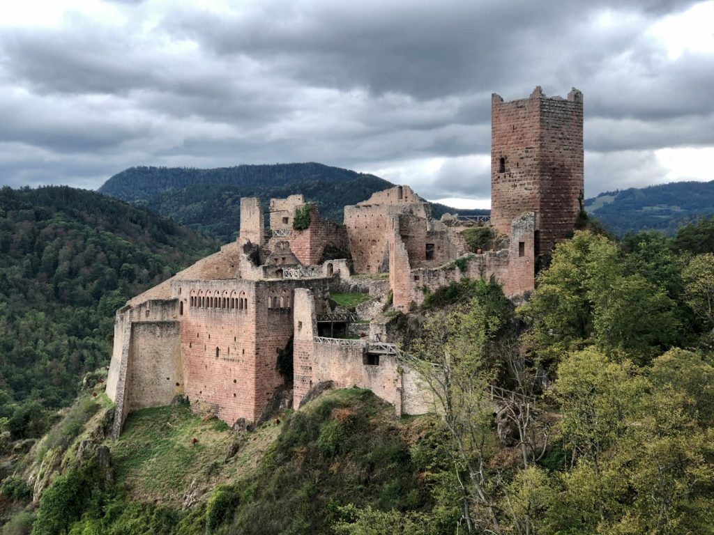 Les Trois Châteaux de Ribeauvillé, panorama sur l’Alsace et pause au Domaine Ziegler