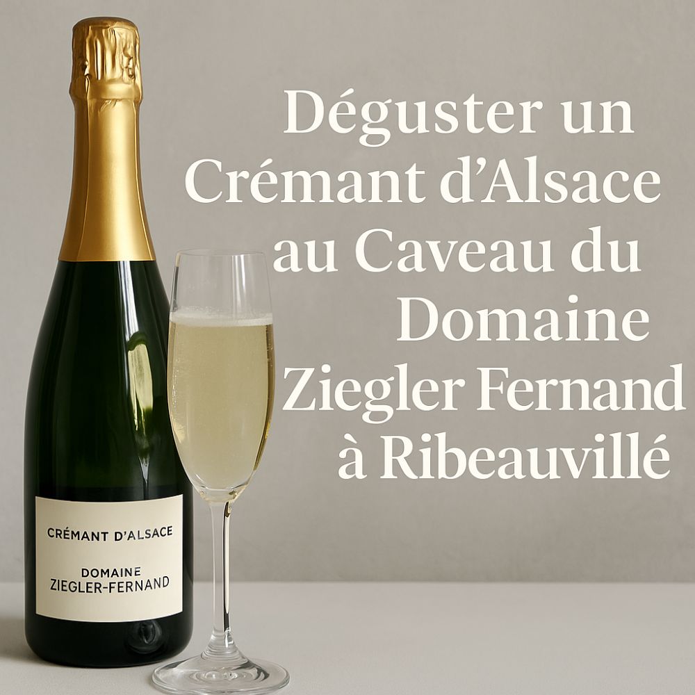 Déguster un Crémant d’Alsace au Caveau du Domaine Ziegler Fernand à Ribeauvillé